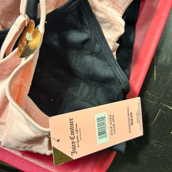 Women's Pink Camisole Set. Two Sets. Juicy. Large - Picture 3 of 4